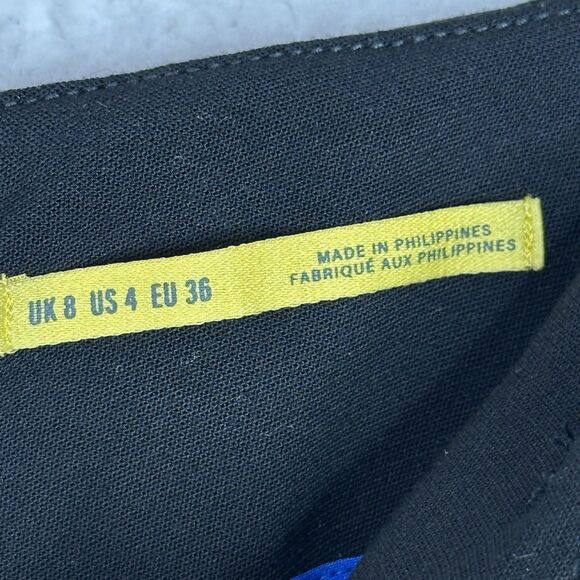 Maeve Anthropologie Tie-Waist Culottes Pants Wide‎ Leg Womens Sz 6 Black Cropped - Picture 9 of 15